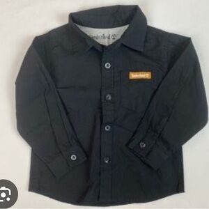💥4/$20💥 Timberland Baby Toddler Kids' Black  Button Down Shirt Size 24M